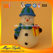 Precio competitivo Vela de Navidad de muñeco de nieve personalizada con certificado BRC